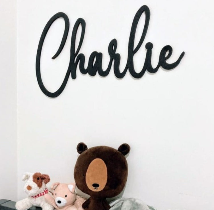 Custom Wooden Name Wall Art – Personalized Wooden Sign – FM TREND MART