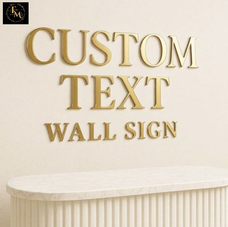 Custom Wooden Name Wall Art – Personalized Wooden Sign – FM TREND MART