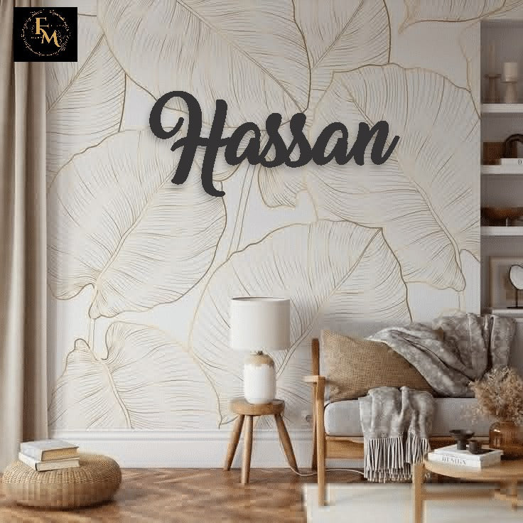 Custom Wooden Name Wall Art – Personalized Wooden Sign – FM TREND MART