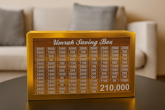 Wooden Umrah Saving Box